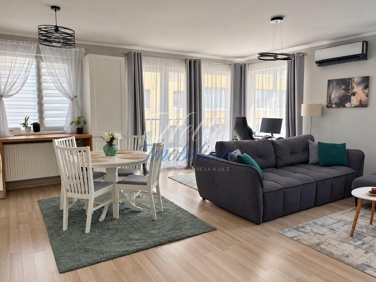 Apartament cu 2 camere semidecomandat, mobilat în Florești