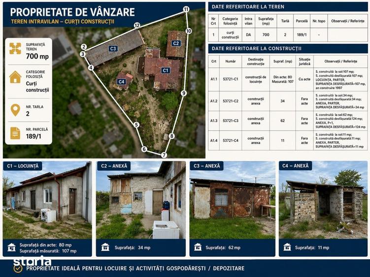 Casa si anexe + teren 700mp, Tulcea - 2