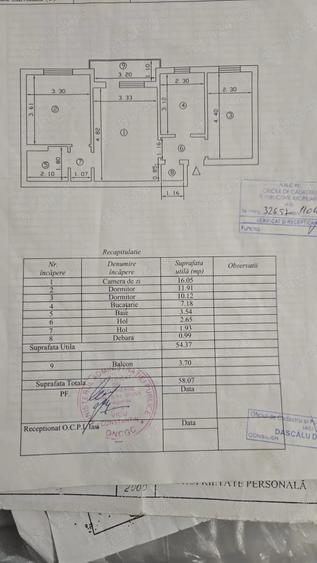 Apartament cu 3 camere semidecomandat în Tătărași