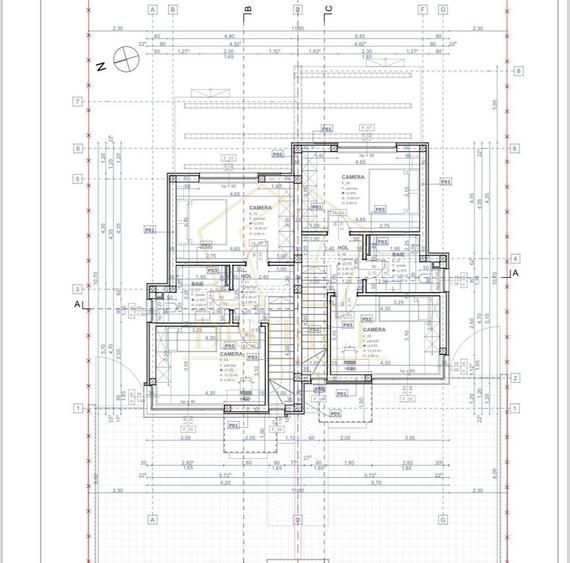 Duplex cu 3 camere cu Canalizare în Moșnița Nouă