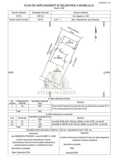 Casă cu 8 camere cu Teren 900 Mp în Central