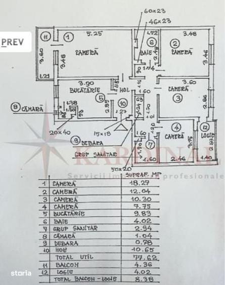Apartament cu 4 camere decomandat în Răcădău