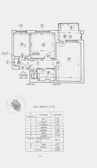 Apartament cu 2 camere decomandat în Titan