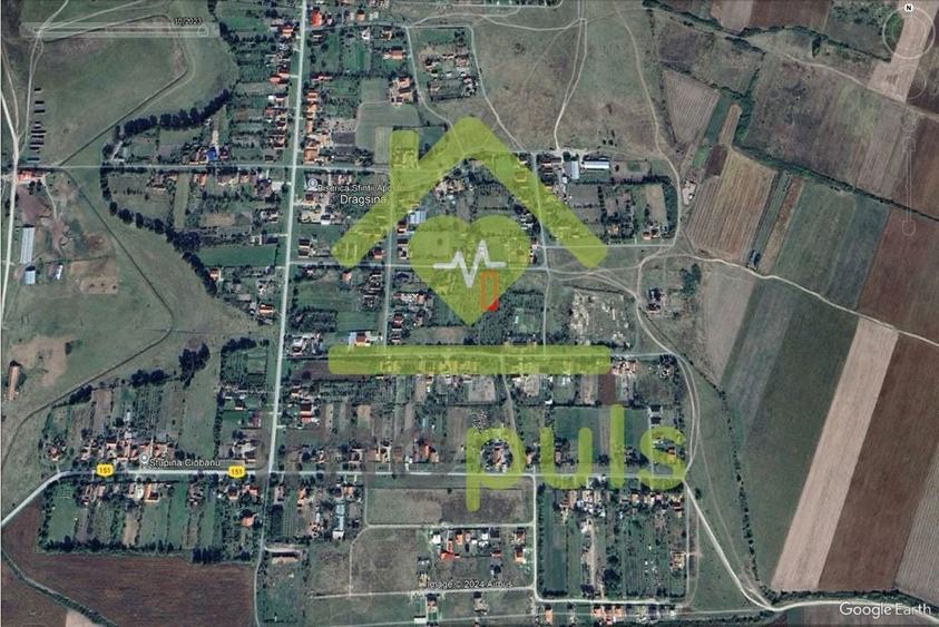 Teren de 1159 mp, în Dragșina