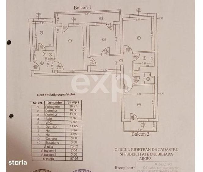 Apartament cu 4 camere semidecomandat în Craiovei