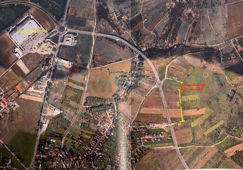Teren agricol extravilan de 2511 mp, în Oncea