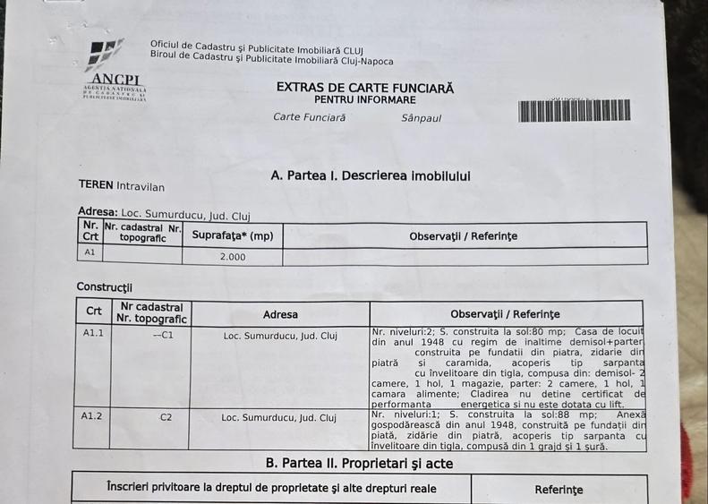 Casă individuală cu 2 camere cu Canalizare în Sânpaul