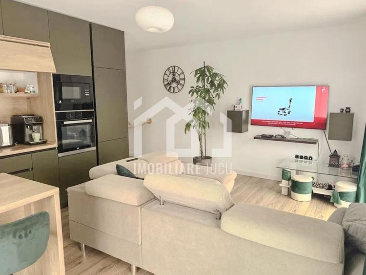 Apartament cu 2 camere semidecomandat, mobilat în Jucu de Sus