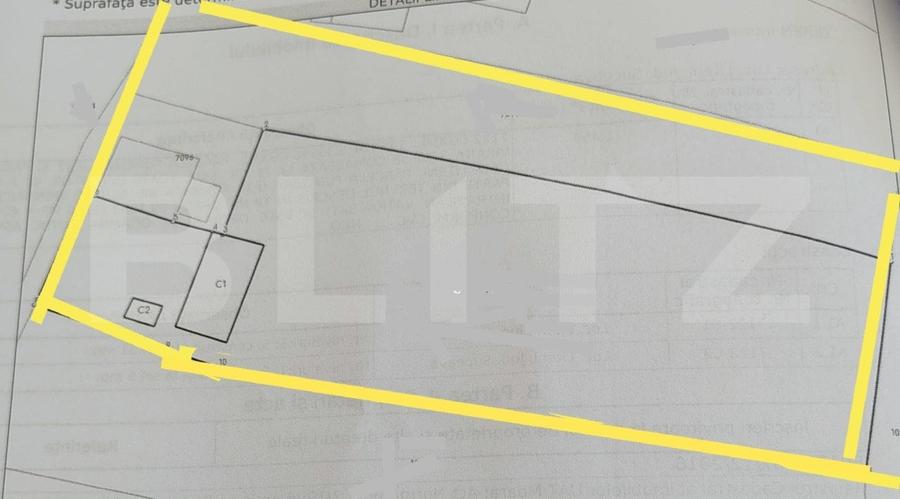 Teren Construcții intravilan de 2306 mp, în Exterior Vest