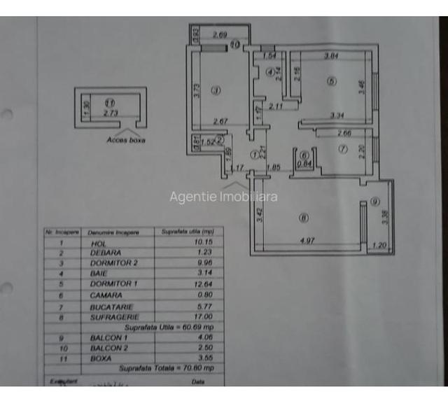 Apartament cu 3 camere decomandat în Tomis Nord