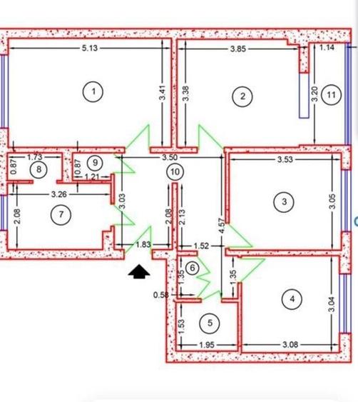 Apartament cu 4 camere decomandat în Titan