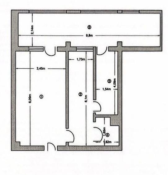 Apartament cu 2 camere în Geamăna
