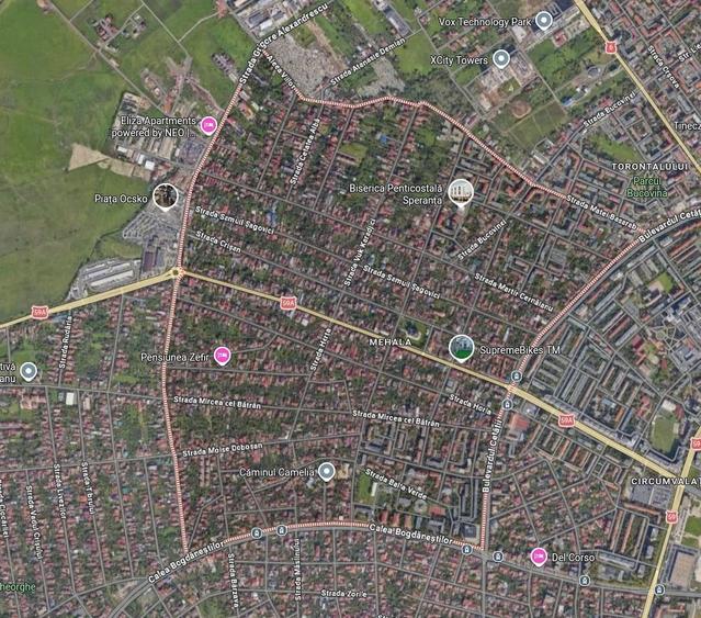 Teren de 250 mp, în Mehala
