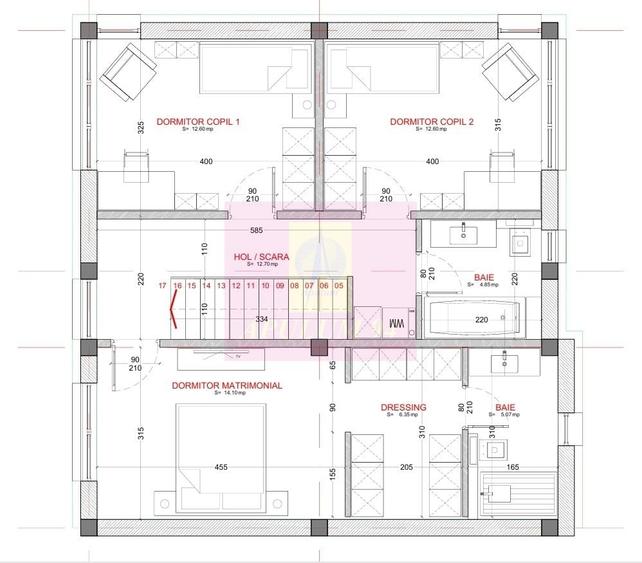 Casă cu 4 camere cu Teren 117 Mp în 1 Decembrie
