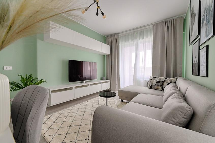 Apartament cu 2 camere semidecomandat, mobilat în Militari