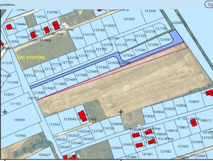 Teren Construcții intravilan de 4606 mp, în Nord-Vest