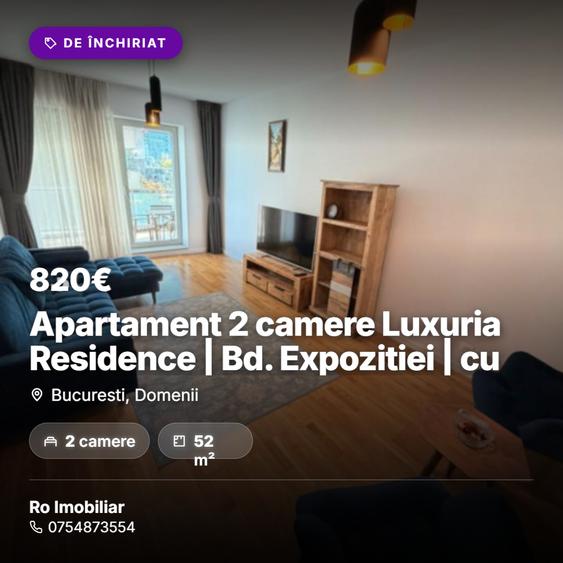 Apartament cu 2 camere în Domenii