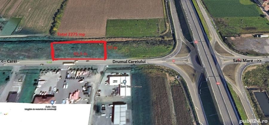 Teren de 2275 mp, în Careiului