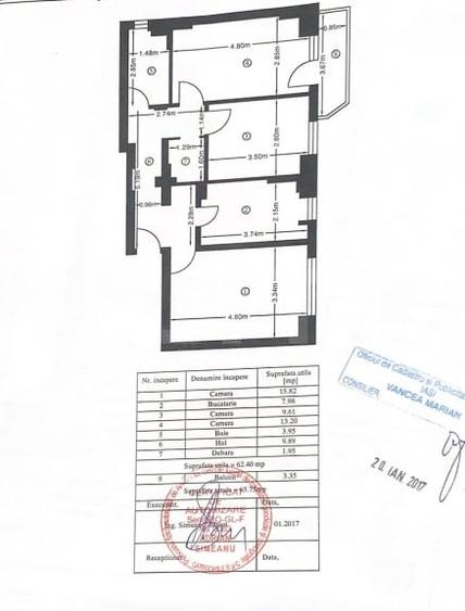 Apartament cu 3 camere decomandat, mobilat în Păcurari