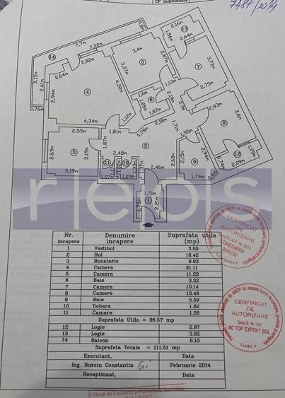 Apartament cu 4 camere decomandat, mobilat în Universitate