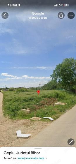 Teren de 1000 mp, în Gepiu