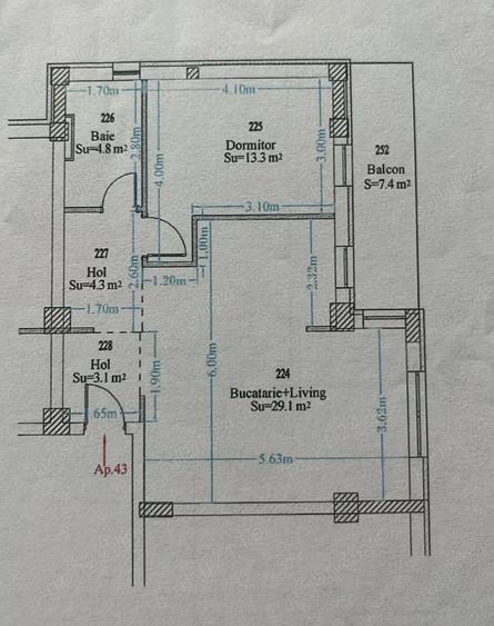 Apartament 2 camere direct de la proprietar, 55 mp2+7.5 balcon, Strada Neptun - 10