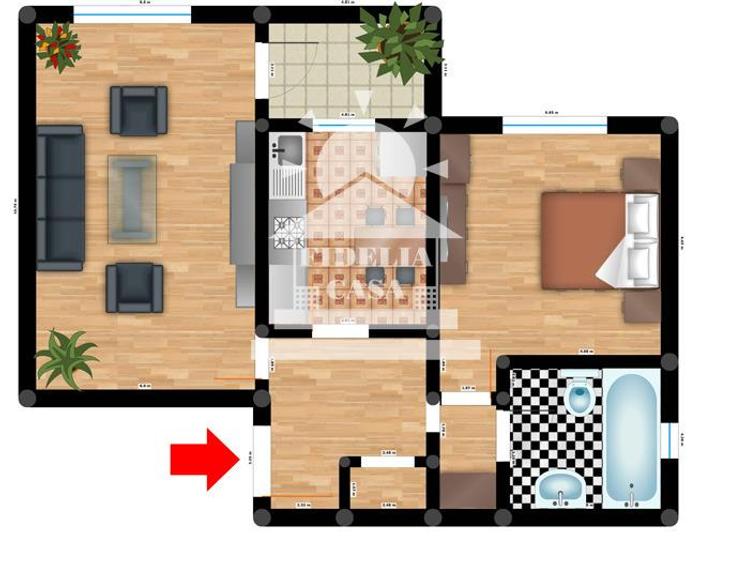 Apartament cu 2 camere decomandat în Dacia