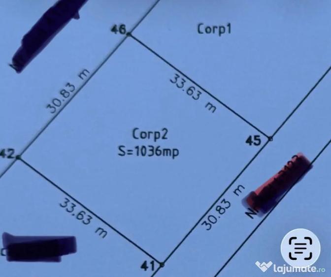 Teren intravilan, 1036 mp, zona Carcea - Carcea (Dolj) - 1