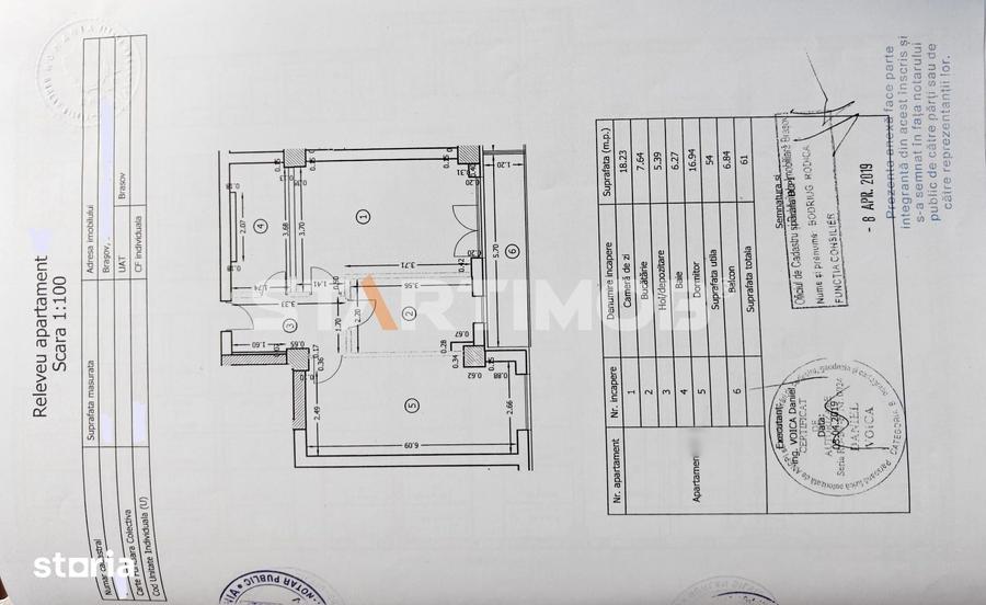 Apartament cu 2 camere decomandat, mobilat în Central