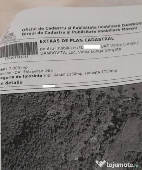 Teren de 7000 mp, în Ștubeie Tisa