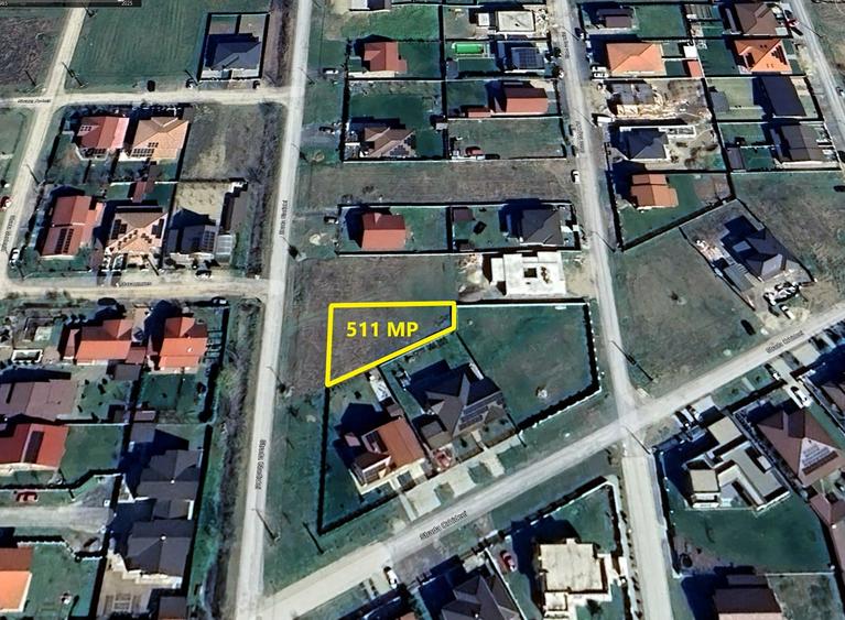 Parcela la asfalt cu zona verde mare in fata parcelei. 0% Comision prin Poremo I - 1