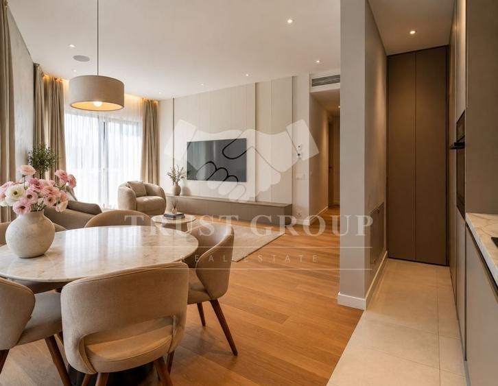 Apartament cu 3 camere semidecomandat, mobilat în Barbu Văcărescu