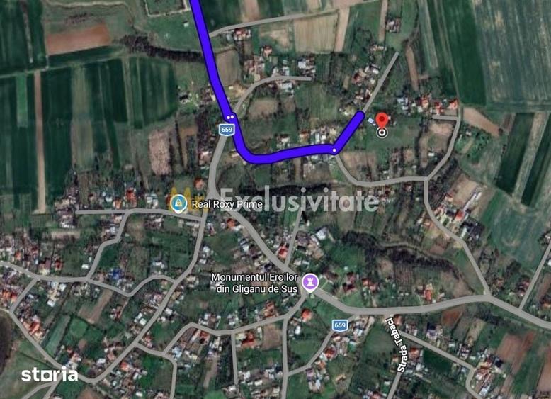 Teren de 6500 mp, în Rociu