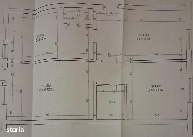 Spațiu comercial, de 80 mp, în Central