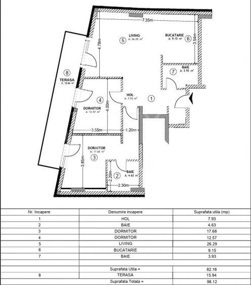 Apartament 3 camere de vanzare in Centru, Cluj Napoca - 7