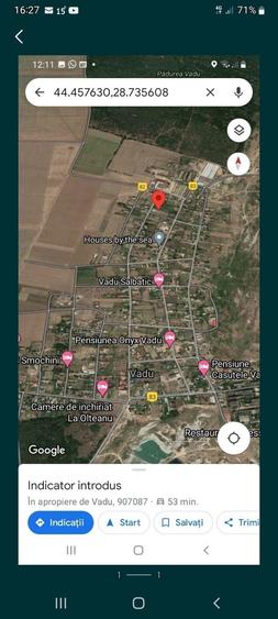 Teren de 500 mp, în Vadu