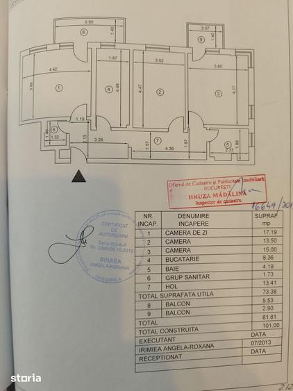 Apartament cu 3 camere decomandat în Ghencea