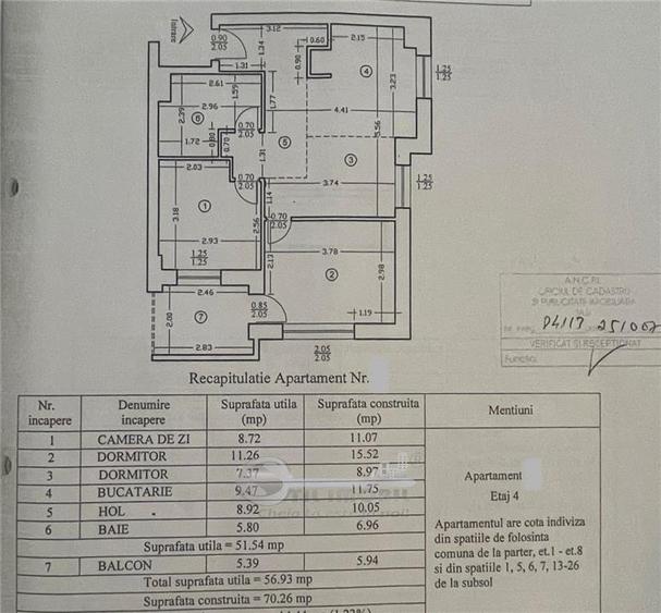 Apartament cu 3 camere decomandat, mobilat în Tătărași