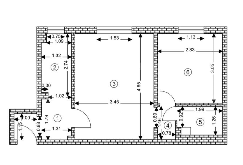 Apartament cu 2 camere semidecomandat, mobilat în Electroprecizia