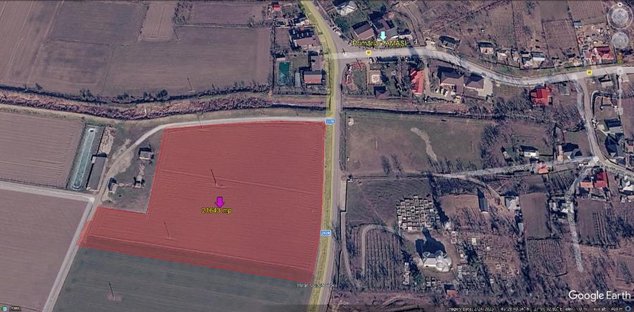 Teren Construcții intravilan de 21643 mp, în Tamași