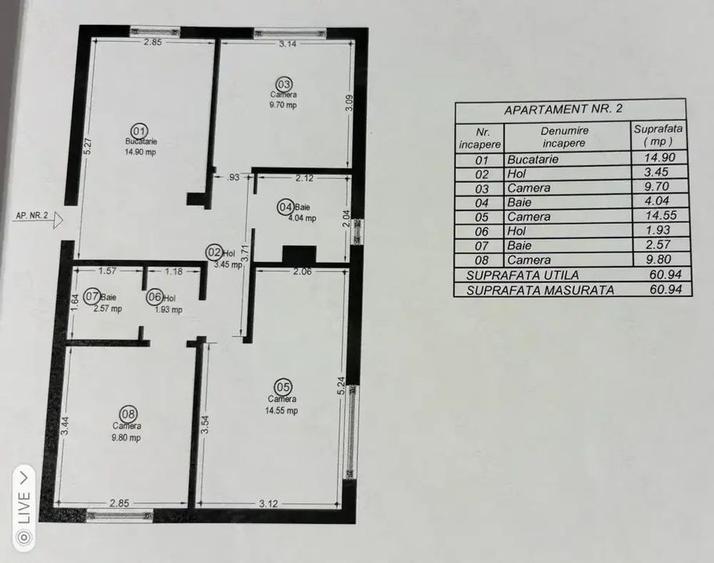 Apartament 3 Camere Parter | Lipovei - 9
