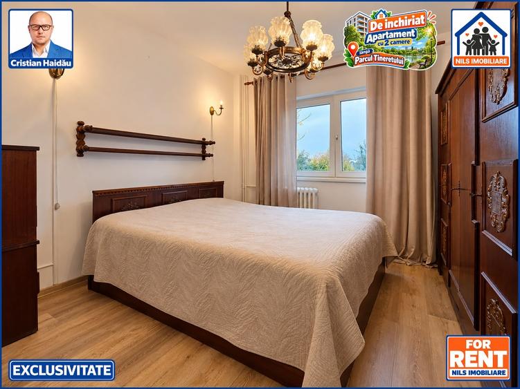 Apartament cu 2 camere semidecomandat în Tineretului