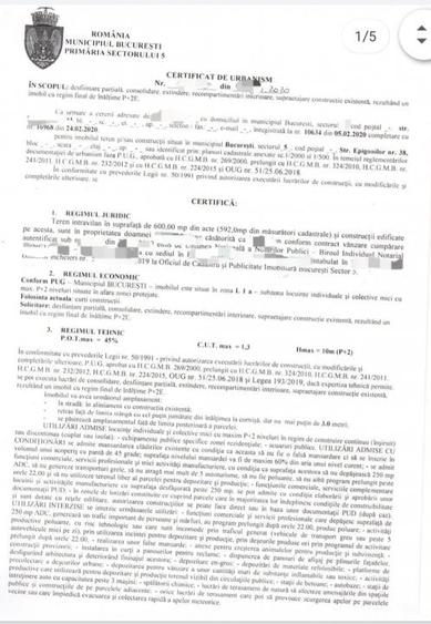 Casă individuală cu 7 camere cu Teren 600 Mp în Rahova