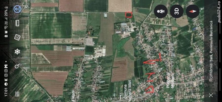 Teren de 1371 mp, în Puchenii-Moșneni