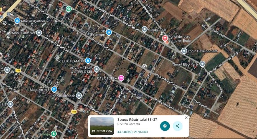 Teren Construcții intravilan de 5796 mp, în Cornetu