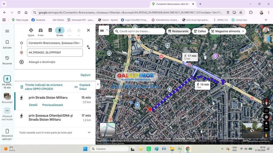Casă cu 2 camere cu Teren 133 Mp în Giurgiului