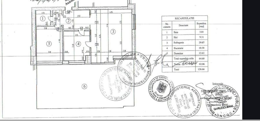 Apartament cu 2 camere în Pajura