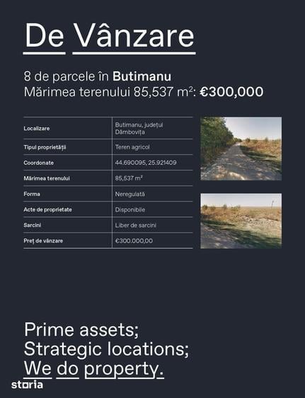 Teren de 85537 mp, în Butimanu