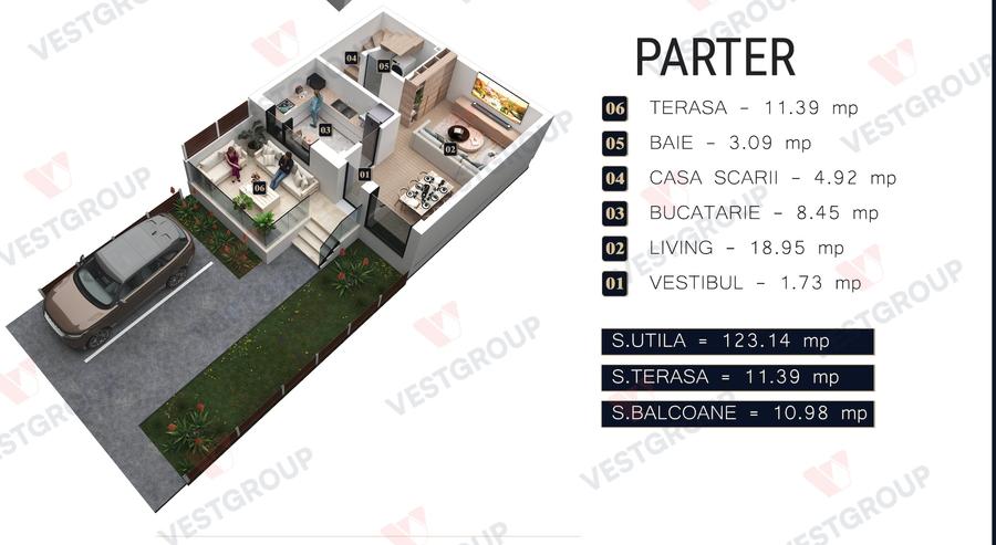Casă cu 5 camere cu Canalizare în Militari