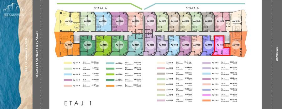 Apartament cu 2 camere decomandat în Nord